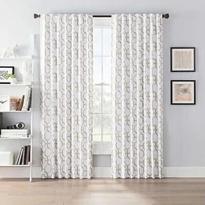 Panel de cortina SmartBlock Blackout 63" de longitud - drapeado reductor de sonido de ahorro de energía - Imagen 1 de 5