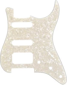 Fender Standard Strat HSS Pickguard - Aged White Moto - Picture 1 of 3