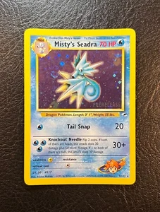2000 Pokemon Promo - Misty's Seadra - Holo - Prerelease - With a Swirl! - Picture 1 of 4