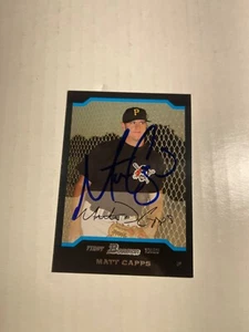 Pittsburgh Pirates MATT CAPPS Signed Card - Picture 1 of 1