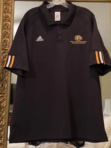 Camisa polo bordada Southern Miss Golden Eagles adidas ClimaCool negra talla L - Imagen 1 de 10