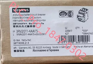 3RV2 011-4AA15 1PCS Brand New Unopened Siemens 3RV2011-4AA15  Fast delivery - Picture 1 of 4