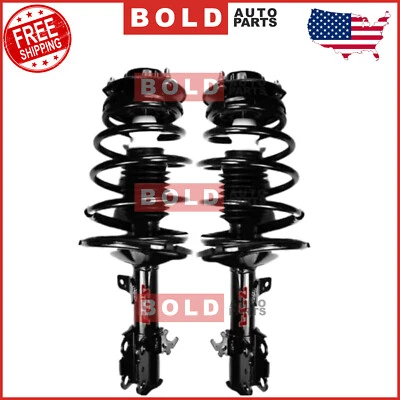 Juego completo de 2 piezas de puntal delantero y muelle helicoidal para Toyota Camry Solara 1997-2001 Foto 1 de 3