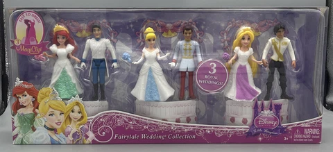 NEW Disney Princess Fairytale Wedding Little Kingdom Ariel Rapunzel Toys Girls Cover