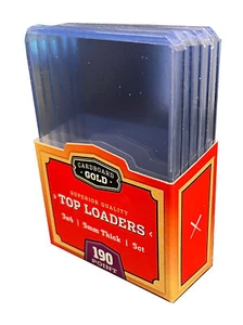 40 Ultra CBG Pro 3x4 TOP LOADERS SUPER MEMORABILIA 5mm 190pt Thick Cards Jersey - Picture 1 of 1