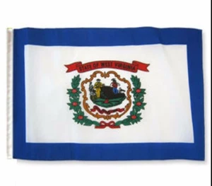 12x18 12"x18" State of West Virginia Ärmel Flagge Boot Auto Garten 100D - Bild 1 von 1