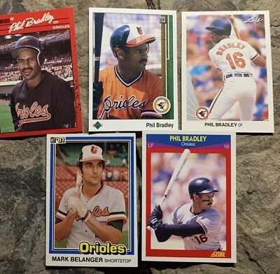 Phil Bradley Baseball Cards. Baltimore Orioles.. - Image 1 of 4