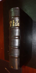 1576 - Komplette Genfer Bibel - 1. Folio gedruckt in England - starker Ledereinband - Bild 1 von 20