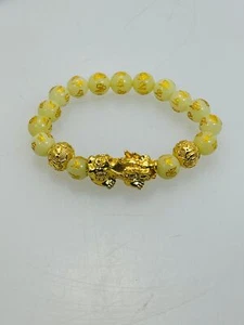 Feng Shui Lucky Jewelry Laminous Alloy Bracelet Gold 7835446 LOT OF 24 - Picture 1 of 6