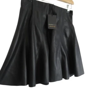 River Island Skirt Size UK 10 Black Polyethene Women's Short With Tags Preloved - Picture 1 of 24