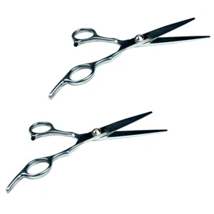 2 PCS 6" Professional Hair Cutting Scissors Barber Shears Tension Adjustable - Picture 1 of 6