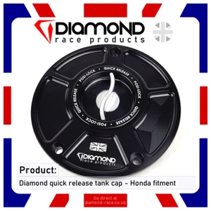 Diamond - Quick Release Fuel Tank Cap - For Honda CBR900RR - 1995-1996 - Picture 1 of 5