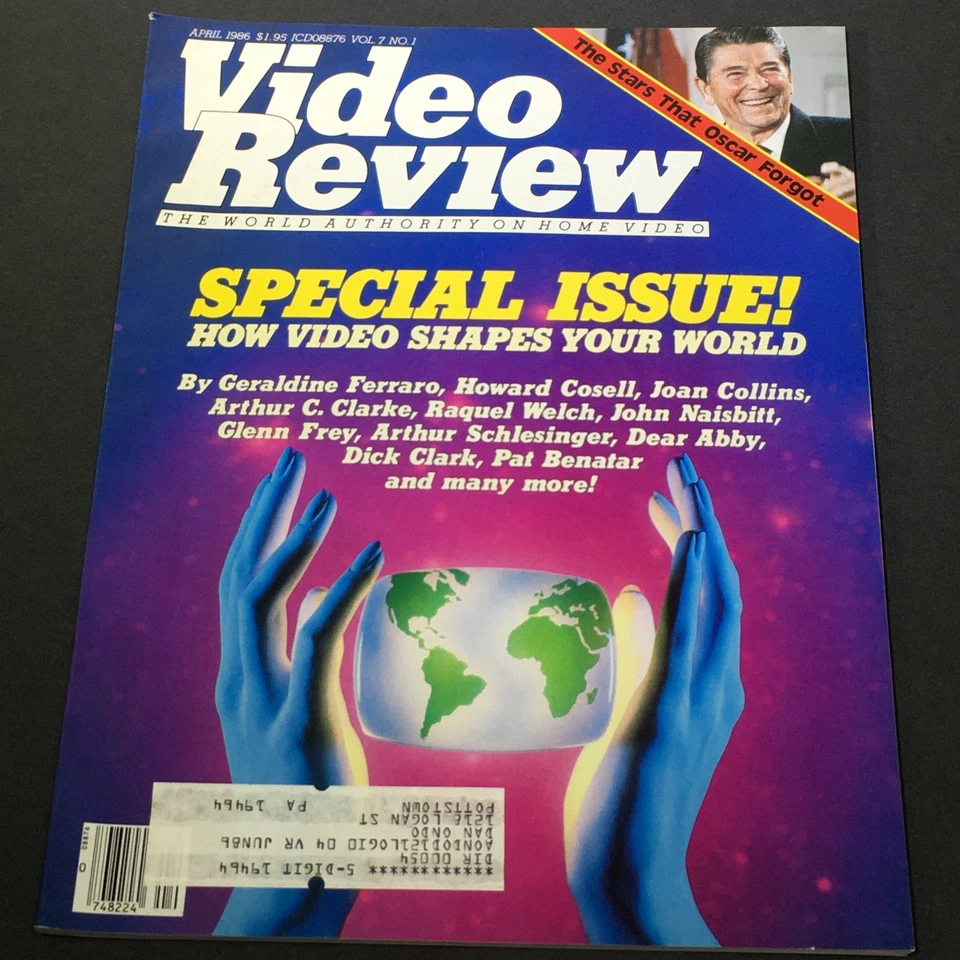 VTG Video Review Magazine April 1986 - Special Issue How Video Shapes Your World - Image 1 of 1
