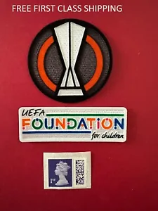 2021-2023 Europa League patch player size Iron On Foundation patch UK STOCK - Picture 1 of 3