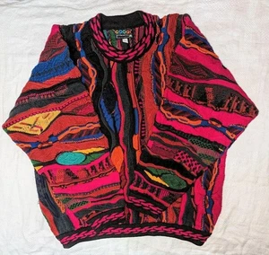 COOGI Pullover 3D Strick 100% Wolle Gr. M Herren Mehrfarbig Körperbreite 62cm - Bild 1 von 8