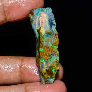 Large Opal Rough 22.00 Carat Natural Ethiopian Oil Opal Raw, Fire Opal Gemstone - Picture 1 of 5