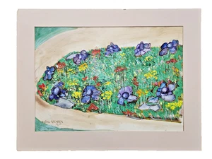 1978 Friedrich Karl Fritz Richter Blumengarten Floral Original Acryl Gemälde - Bild 1 von 16
