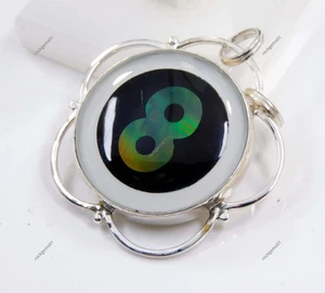 925 Sterling Silver Pendant 42 Ct Fire Monarch Opal Beautiful Pendant Gemstone - Picture 1 of 8