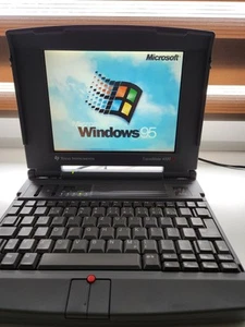 Texas Instruments TravelMate 4000M Color 486 Laptop Windows 95 RARITÄT - Bild 1 von 9