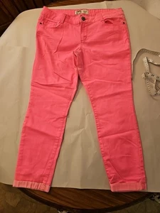  L.E.I. ASHLEY rosa Knöchelhose, Junior Größe 13, Taschen, Baumwolle/Poly/Span - Bild 1 von 12