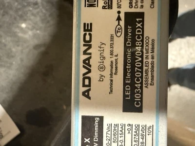 Controlador Electrónico LED Avanzado 34w 120v Regulable CI034C070V048CDX1 - Imagen 1 de 3