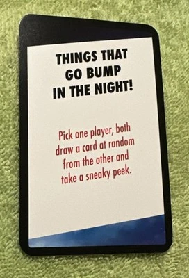 2015 CLUE Boardgame Replacement Piece: Clue Card - Things That Go Bump In The Ni - Image 1 of 4