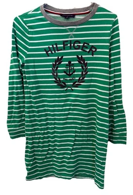 Tommy Hilfiger Dress Womens Medium Striped Outdoor Sweatshirt Casual Sport (745) - Image 1 of 4