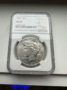 1926 Peace Dollar NGC - AU55 - INV#7360 - Bild 1 von 2