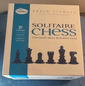 Solitario Ajedrez Thinkfun Juego de Habilidades Estratégicas con 80 Desafío SH Gratis - Imagen 1 de 17
