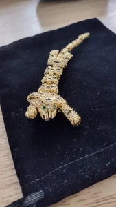 Broche Broche de Hombro Leopardo o Guepardo - Estrás Articulado Tachonado - Imagen 1 de 15