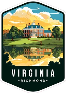 Richmond Virginia VA City State Capital Badge Vinyl Bumper Sticker Window Decal - Bild 1 von 1