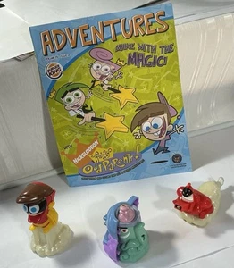 3 Fairly Odd Parents Burger King 2004-Alien-Crimson Chin-Timmy Changer Pamphlet - Picture 1 of 7