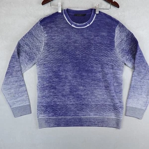 Maglione Raffi uomo medio lana merino blu morbido manica lunga girocollo - Foto 1 di 7