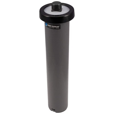 GRAINGER APPROVED C2010CGR Cup Dispenser,17 in H,Black 6ADK6