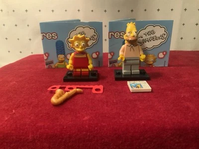 Lego CMF 71009 Simpson Lote Lisa Simpson y Abuelo Simpson NUEVO AUTÉNTICO RETIRADO Foto 1 de 4