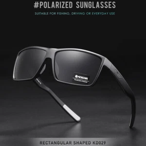 KDEAM Square Polarized Driving Sunglasses Mens Women Sport Fishing Shade Glasses - Picture 1 of 14