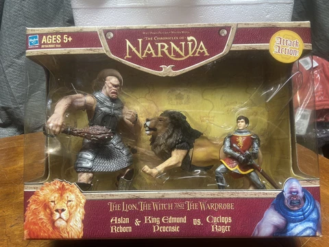 The Chronicles Of Narnia Aslan Reborn & King Edmund Vs Cyclops Rager 2005 Hasbro Cover