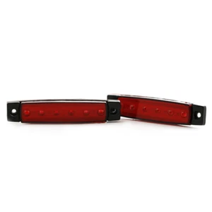 10 x Begrenzungsleuchte Positionsleuchte 6 LED Rot 24V DAF MAN SCANIA VOLVO - Bild 1 von 4