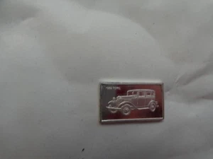 JOHN PINCHES - 1932 FORD STERLING 925 SILVER EMBLEM CAR PLAQUE BADGE - Picture 1 of 2