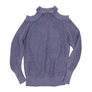 Free People Half Moon Bay Sweater Pullover Open Cold Shoulder Knit Womens S - Picture 1 of 4