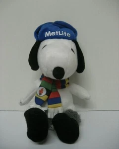 Peanuts MetLife 6” Plush Snoopy Doll Winter Olympics Scarf USA Charlie Brown - Picture 1 of 2