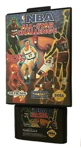 Cartucho de juego estuche original Sega Genesis NBA All Star Challenge 1992 - Imagen 1 de 2