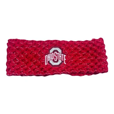 Women's Ohio State Buckeyes Logo OSU Official Knit Headband Ear Warmer OSFM Red - Image 1 of 4