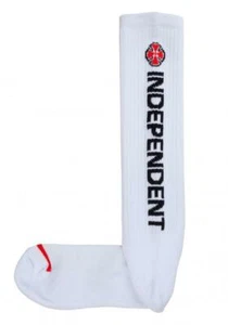 INDEPENDENT TRUCK CO' - Directional Sock - Skateboard Socks - White - Picture 1 of 2