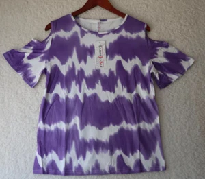 NEU MIT ETIKETT DAMENGRÖSSE MEDIUM BAIDEJIABEI FLÜGELÄRMEL TIE-DYE OBERTEIL - Bild 1 von 6