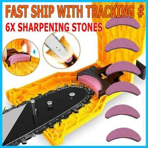 Chainsaw Teeth Sharpener Chain Saw Blade Fast Sharpening Stone Grinder 14-20inch - Picture 1 of 7