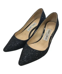 JIMMY CHOO taglia 35 décolleté donna a punta glitterate colore navy - Foto 1 di 8
