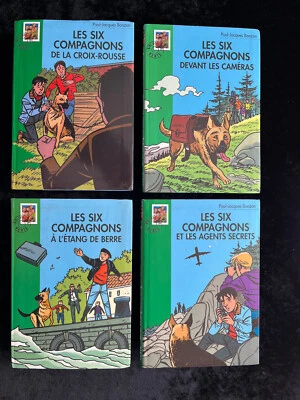 # lot 4 livres - LES SIX COMPAGNONS - P-J. Bonzon - Bibliothèque Verte - L3 - Photo 1/3