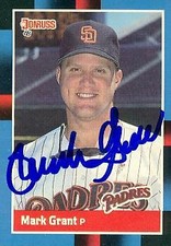 Mark Grant autographed Baseball Card (San Diego Padres) 1988 Donruss #511