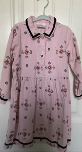 HANNA ANDERSSON 100 Sz. 4 DRESS, Pink Baby Wale Corduroy, Spring, Buttons, 4 - Picture 1 of 5